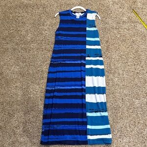 Corey Lynn Calter Blue and Black Dress
